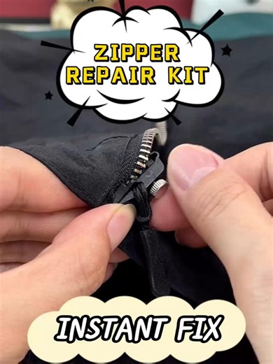 I was about to bin my fave jacket over a broken zip, but this no-tools kit fixed it in seconds – sharing because it changed my life! 🌸#zip #ziplinefail #ziprepairset #tiktokmademebuyit #fyp #budgethack #ecofriendlyproducts