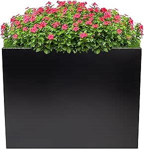 Amazon.com : Varsoul Tall Rectangular Removable Planter for Indoor or Outdoor Terraces, Porches, Durable All Weather, Garden, Modern Design, for Plants, Flowers(Large) : Patio, Lawn & Garden