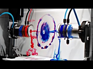 Two Vortex Rings Colliding in Slow Motion