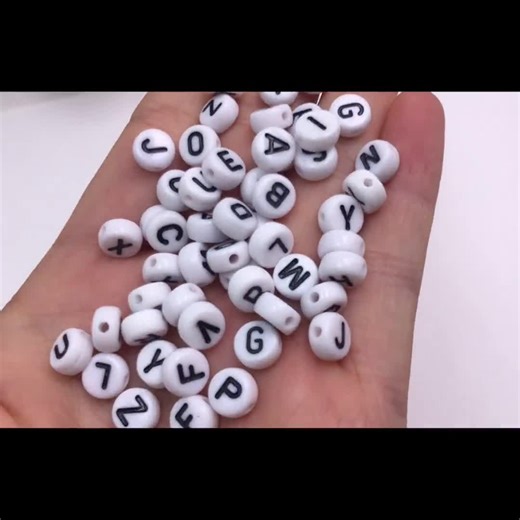 100/200/300PCS Mix Acrylic Letter Beads Alphabet ABC Beads White Gold Color Ins Letters Acrylic Flat Round Name Beads A-Z Letter Beads - Etsy
