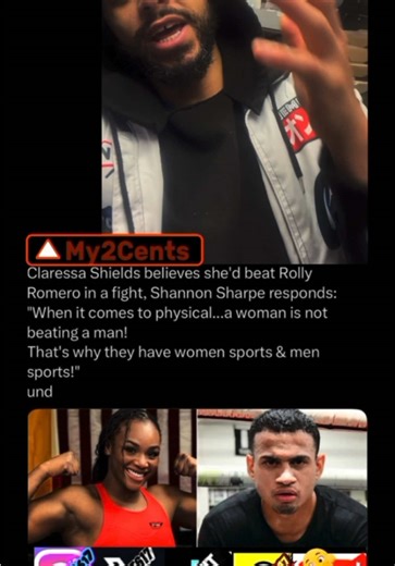Claressa shields believes she can beat Rolly Romero in a boxing match! 🤣 y’all Think she can or she over estimating herself. My2Cents and Reaction to this foolishness below! #claressashields #rollyromero #boxing #woman #man