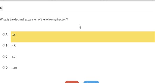 What is the decimal expansion of the following fraction?  \frac... | Filo
