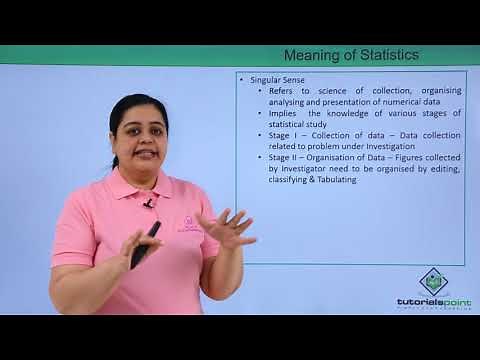 Class 11th – Meaning of Statistics | Statistics for Economics | Tutorials Point