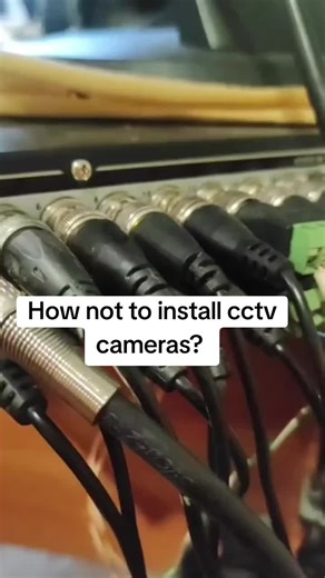 How NOT to Install CCTV Cameras? Installing CCTV the wrong way can give you poor footage, frequent failures, and zero evidence when you need it most. Here are common mistakes people make when installing CCTV systems. ❌ Using HD (analog) cameras with CAT 6 cables without proper baluns. HD CCTV cameras are designed for coaxial cables. Using CAT 6 directly without quality video baluns causes signal loss, noise, and unstable images. ❌ Mixing CAT 6 colour codes for video and DC power. Twisting random