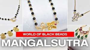Exquisite Black Beads Jewelry Collection For Modern Indian...