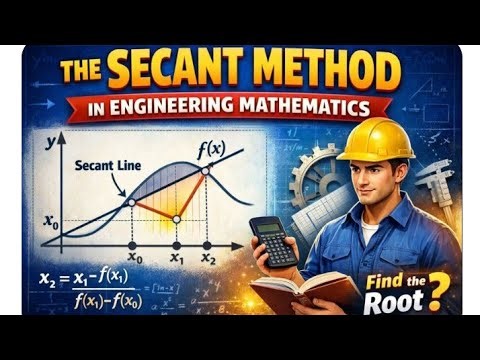 The Secant Method| Secant Method With Example (‪@ECL365CLASSES‬