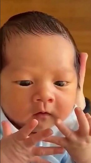 Baby Tries Counting on Tiny Fingers || Too Cute #shorts #viral #baby