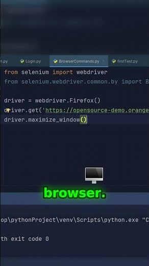 Selenium WebDriver Tutorial | Maximize Browser Window in Python #shorts