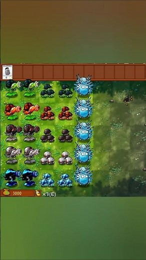 puff small pea with Gatling shooters #pvzfusion #mobilegame #pvzgame