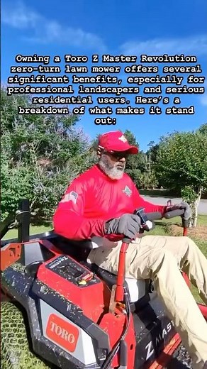 TORO Z-Master Revolution benefits #lawnmower #lawncare