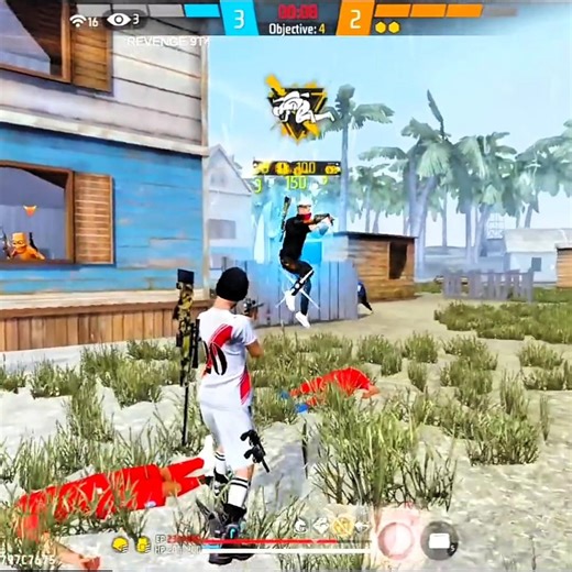 CS RANK 🔥 1 VS 4 AWM 🥷 GAMEPLAY SOLO VS SQUAD Headshot ranagamer #1vs4 #csrank #freefire #shorts