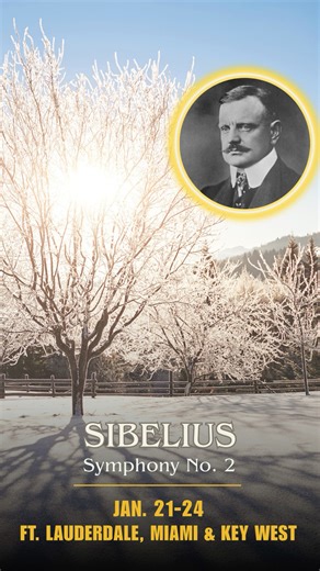 Music that illuminates the soul. ✨ Jean Sibelius’ Symphony No. 2 unfolds like light across a winter landscape, beginning in quiet reflection and gradually rising toward a breathtaking, luminous finale. Swirling melodies and soaring strings gather warmth and grandeur along the way, shaping a journey filled with hope, resilience, and deeply felt triumph. The work is unofficially titled the “Finnish Independence Symphony” cementing the composer’s status as Finland’s most beloved cultural treasure. 