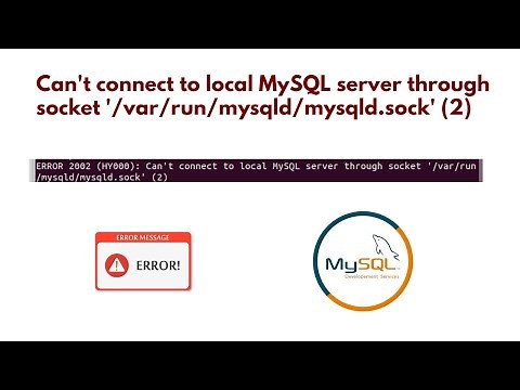 Can't connect to local MySQL server through socket '/var/run/mysqld/mysqld.sock' (2)