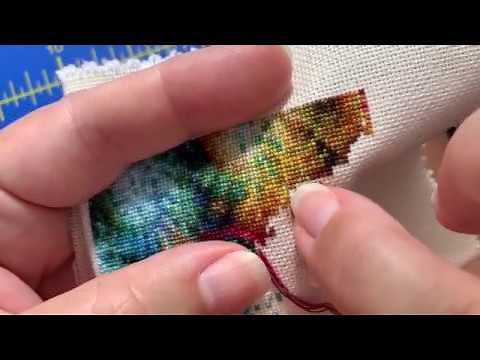 Jan Hicks Creates - Diagonal Cross Stitch with Me - Fractal Bookmark