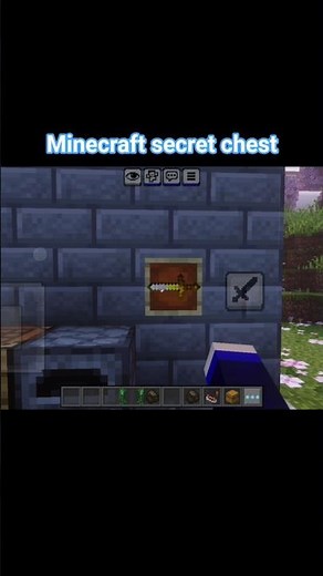 Minecraft Secret Chest Mechanism | #gaming #Minecraft #minecraftgameplay