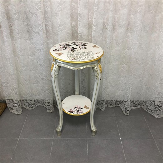 TALL Plant Stand or Side Table, Handmade Wooden Plant Stand for Indoor Plants, French Style Accent Table - Etsy