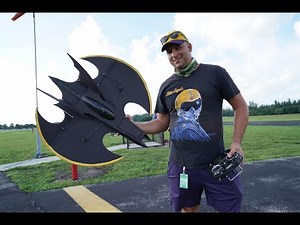 Awesome Bat-Jet remote control plane [custom made bat jet] scratched build batman E-ducted fan