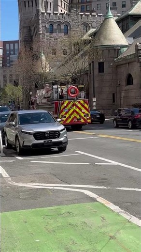 Boston Fire Department Ladder 17 Going On A Run