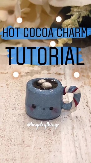 Polymer Clay Hot Cocoa Charm Making Tutorial