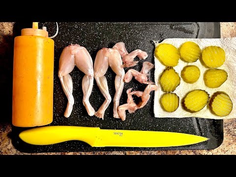 Catch N' Cook - Fried Frog Legs and Fried Pickles With Sriracha Sour Cream!