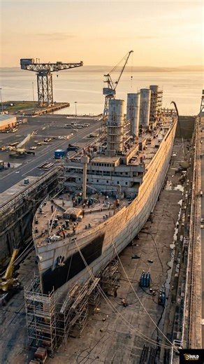 This Is How Huge Ships Are Assembled |Titanic Ship Construction Timelapse #shipconstruction #titanic