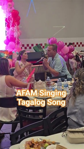 AFAM Singing Tagalog Song #birthday #party #entertainment