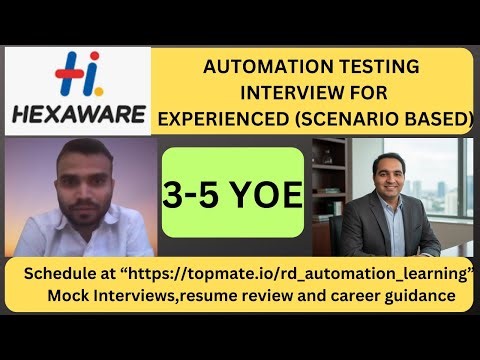 Automation Testing Interview Experience | Real-Time QA & SDET Interview Preparation 2026