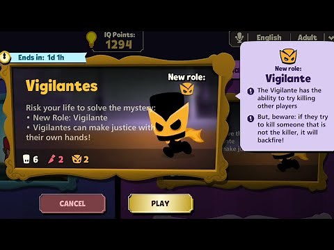 Suspects Mystery Mansion - New Vigilantes Game Mode Update - Playing as the Killer Android Gameplay