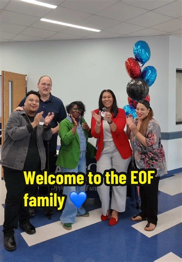 Please enjoy a warm welcome from our EOF crew! Today is day 1 of our EOF Summer Institute!