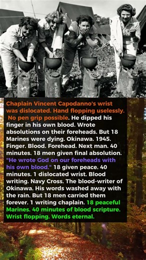 Wrist-Dislocated Chaplain Saved 18 Men Writing Absolutions in Blood at Okinawa for 40 Minutes