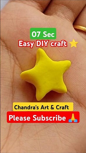 DIY Skper Clay Star craft || ⭐|| How to make easy Super clay craft ||#claycrafts #shorts #star #diy