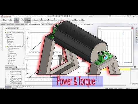 solidworks calculation power and torque # motion study