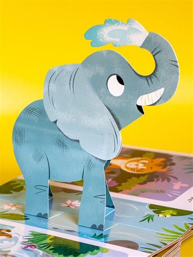 'Dino World' and 'Wild Animals' are now available on Amazon! Turn the pages of these fun pop-up books, to make all your favourite characters stand up on each page! Illustrated by the wonderful @mdetner.illustration 🌟 #popupbook #childrensbook #igloobooks