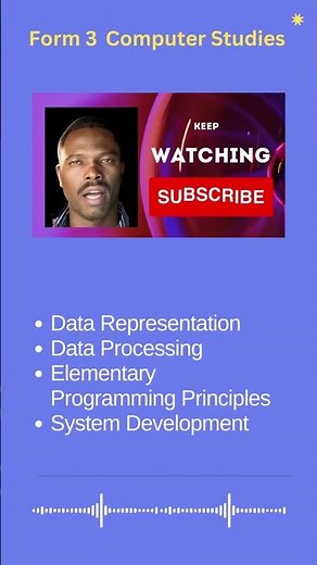 Introduction to Computer studies Form 3 #education