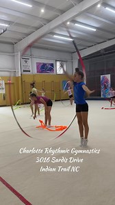 Is there anything more iconic than the ribbon in rhythmic gymnastics? We introduce girls as young as four to the apparatus used in rhythmic gymnastics! Charlotte Rhythmic Gymnastics - strength, artistry and grace 💜 #CharlotteRhythmicGymnastics #RhythmicGymnasticsinCharlotte #Beginnerrhythmic #IndianTrailNC | Charlotte Rhythmic Gymnastics Center