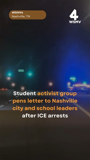 13K views · 354 reactions | A group of Nashville students have expressed concern over ICE operations and detainments. They're now calling for city and school leaders to introduce protections for their schools. Details ➡ https://tinyurl.com/mf2up76j | WSMV 4, Nashville | Facebook