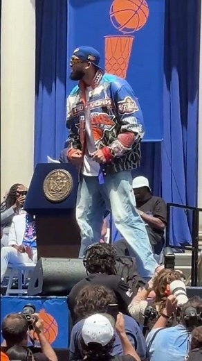 Mamdani NY Knicks Victory Parade 2026 Navy Blazer 🏀🔥 Championship Style