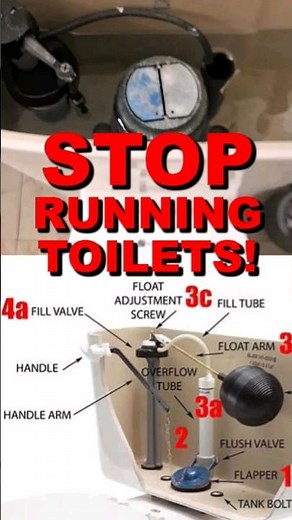 How to Stop a Running Toilet. Glacier Bay 2 Button or Standard Toilet. #plumbing #diyplumbing #diy