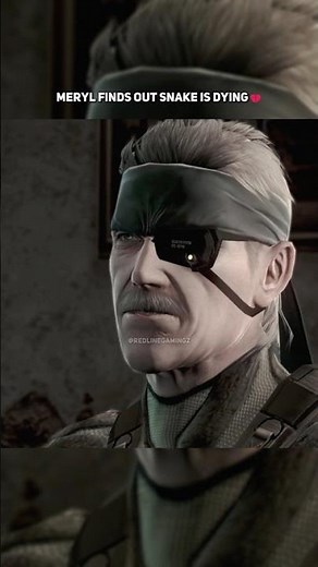 Meryl Finds Out Snake is Dying #shorts #gaming #metalgearsolid