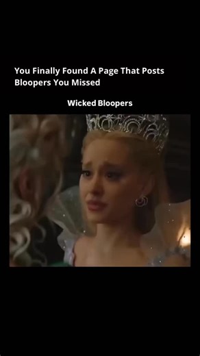 Bloopers You Missed on Instagram: "Follow @bloopersyoumissed for more behind the scenes! 🍿🎬 Ariana Grande in Wicked bloopers highlight the joyful, theatrical energy behind the highly anticipated musical. Between powerful vocal takes and emotional scenes, many moments break down due to laughter, missed choreography, or playful reactions during rehearsals. Grande’s enthusiasm and precision often turn into lighthearted resets when a note, line, or movement lands just a bit unexpectedly. These beh