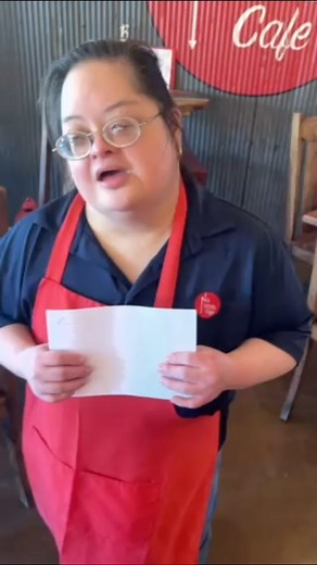 Meet Virginia. She is in our Suzanne Hatfield Training Program. This is what it feels like to receive your first paycheck! You too can make someone feel that good…hire people with intellectual disabilities! No Limits Cafe would love to partner with you!!! And congratulations to Virginia! You’ve earned every penny of that paycheck! Thank you to Impact100 Jersey Coast for making this possible! eatwelldogood #nationaldisabilityemploymentawarenessmonth #impact100jerseycoast | No Limits Cafe