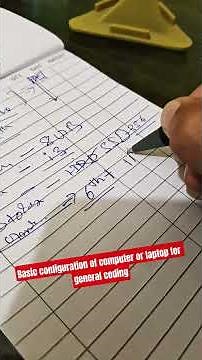 basic configuration of computer or laptop for general coding like C,C++ and web development #csi
