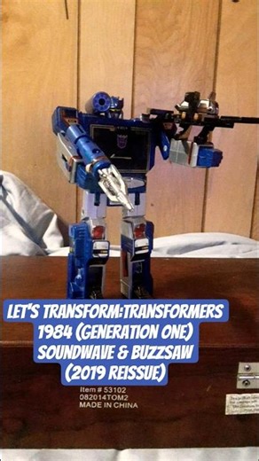 let's transform:Transformers 1984 (Generation one) Soundwave & Buzzsaw #transformers #soundwave