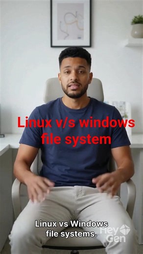 Linux vs Windows file system | #LinuxLearning #WindowsTips #shorts #smartphone #logo #technology