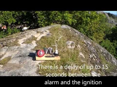 Homemade timer for fireworks