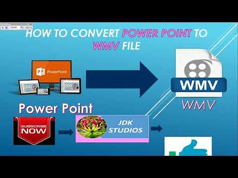 How to convert powerpoint into WMV (Windows Media Video)