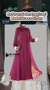 184K views · 1.5K reactions | #referensi dan #inspirasi model #dress #ciffon yang di nix dengan #brukat 殺 sumber ai #sewing #tailor #dressmaker #sewingtutorial #sewingtips #bikabusana #fashion #womenclothing #newarrivals | Laili Fauziati | Facebook