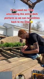 i had to start 85% of the screws w/ a screwdriver to get them out too🥲 #smallbusinessbigdreams #fabshop #shopupdate #screwdriver #drill #decking | Winter Renee