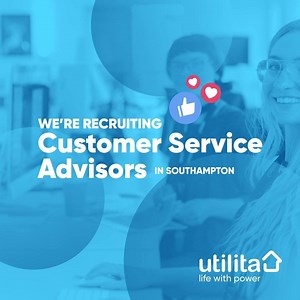 6.6K views · 25 shares | We’re recruiting! Join the team at the UK's fastest growing independent energy supplier! We’re looking for Customer Service Advisors at our HQ in Chandlers Ford, Hampshire.  To find out more, visit www.utilita.co.uk/careers | Utilita | Facebook