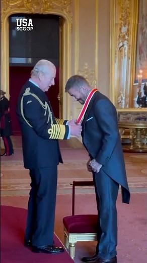 Footballer David Beckham receives knighthood | USA Scoop